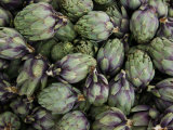 Artichokes, Produce Market, Ortygia Island, Syracuse, Sicily, Italy Photographic Print by Walter Bibikow