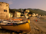 Fishing Boats, Riviera Di Ponente, Laigueglia, Liguria, Portofino, Italy Photographic Print by Walter Bibikow