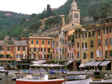 Harbor Front, Portofino, Riviera di Levante, Liguria, Italy Photographic Print by Walter Bibikow