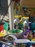 Ceramic Wares For Sale, Taormina, Sicily, Italy Photographic Print by Walter Bibikow