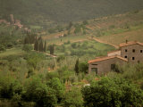 Tuscan Villa View, Radda in Chianti, II Chianti, Tuscany, Italy Photographic Print by Walter Bibikow