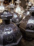 Punched Tin Lanterns, San Miguel de Allende, Mexico Lámina fotográfica por Inger Hogstrom
