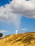 Religious Statue at Sacsayhuaman, Cusco, Peru Lámina fotográfica por Kristin Piljay