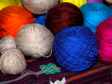 Balls of Yarn, Traditional Textiles, Textile Museum, Casa del Tejido, Antigua, Guatemala Photographic Print by Cindy Miller Hopkins