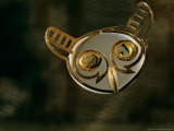 Gold Owl Nose Ornament, Moche, Burials, Huaca Dos Cabezas-Jecetepeque, Peru Photographie par Kenneth Garrett
