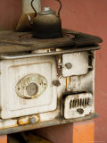 Classic Wood Stove, Estancia Santa Susan near Outskirts of Buenos Aires, Argentina Fotografie-Druck von Stuart Westmoreland