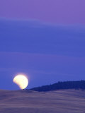 Moonrise in Centennial Valley, Montana, USA Photographic Print by Chuck Haney