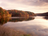 Fall Colors Reflected in Lake, Arkansas, USA Photographic Print by Gayle Harper