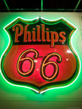 Rt.66 Museum with Phillips 66 Gas Station Sign, St. Louis, Missouri, USA Photographic Print by Walter Bibikow