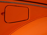 Close-up of the Gas Tank Lid on an Orange Car Photographic Print