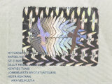 Close-up of Details on Colorful Currency with Lettering and a Symbol Photographic Print