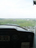 View of the Runway from a Cockpit Lámina fotográfica