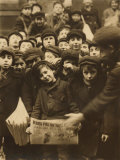 Newsies at the Paper Office, Bank Alley, Syracuse, New York, c.1910 Posters by Lewis Wickes Hine