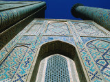Facade of Ulughbek Medressa in Registan, Uzbekistan Photographic Print by Martin Moos