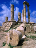Temple of Hercules at the Citadel, Jebel Al-Qala, Amman, Jordan Photographic Print by Mark Daffey