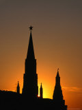 Arsenal Towers of Kremlin at Sunset, Moscow, Russia Photographic Print by Jonathan Smith