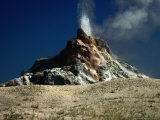 White Dome Geyser (Firehole Lake Drive), Yellowstone National Park, Wyoming, USA Photographic Print by Carol Polich