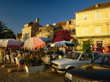 Outsoor Cafes During Southern Dalmatian Summer, Cavtat, Dubrovnik-Neretva, Croatia Photographic Print by Jon Davison