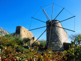 Windmills on the Lassithi Plateau, Rethymno, Crete, Greece Photographic Print by John Elk III