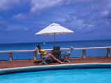 Woman at Resort, Barbados Photographic Print by Lee Foster