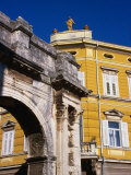 Roman Triumphal Arch of Sergius, Pula, Croatia Photographic Print by Wayne Walton