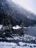 Winter at Lake, Lake Morskie Oko, Poland Photographic Print by Pershouse Craig