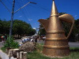 Roadside Teapot Sculpture, Mombasa, Kenya Photographic Print by Wayne Walton
