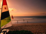 Sailboard on Jimbaran Bay Beach Inter-Continental Resort, Bali, Indonesia Photographic Print by Alain Evrard