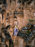 Detail of Carvings Decorating Kat Khu Pagodas, Shan State, Myanmar (Burma) Photographic Print by Jerry Alexander