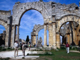 Arches of Qala'At Samaan, Ruined Basilica Built Around Pillar of St. Simeon, Halab, Syria Photographic Print by Tony Wheeler