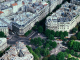 Overhead of Streets and Buildings from the Eiffel Tower, Paris, France Photographic Print by Rodney Hyett