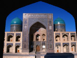 Entrance to Mir-I-Arab Medressa, Uzbekistan Photographic Print by Martin Moos