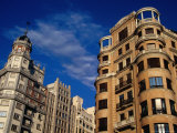 Opulent Historic Buildings on Plaza De Espana, Madrid, Spain Photographic Print by Krzysztof Dydynski