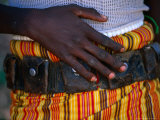 Galeb Warrior Wearing Cartridge Belt, Omo National Park, Ethiopia Photographic Print by Frances Linzee Gordon