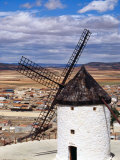 Restored Windmill Looking Over Town, Consuegra, Spain Photographic Print by Damien Simonis