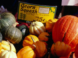 Pumpkins for Sale at Farmers' Market on Union Square, New York City, New York, USA Photographie par Angus Oborn