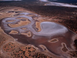 An Aerial View of Lake Gairdner National Park - Gawler Ranges, South Australia Photographic Print by Diana Mayfield