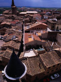 Looking Over Town from Gran Torre O Palacio Real, Olite, Spain Photographic Print by Damien Simonis