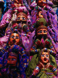 Puppets for Sale in Market, Anjuna, India Photographic Print by Setchfield Neil