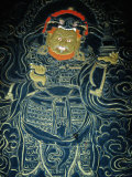 Detail of Image in Watch Tower Museum (National Museum), Paro Town, Paro, Bhutan Photographic Print by Tony Wheeler