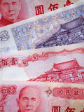 Paper money currency, Taiwan Photographic Print by Martin Moos