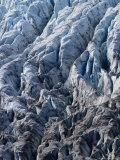 Overhead of Crevasses on Surface of Exit Glacier, Kenai Fjords National Park, USA Photographic Print by Brent Winebrenner
