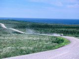 Vehicle on Dempster Highway Linking Dawson City and Inuvik, Inuvialuit Settlement Region, Canada Photographic Print by Barnett Ross