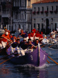 Caorline Regatta During Historiccal Regatta Pageant in Grand Canal, Venice, Veneto, Italy Photographic Print by Roberto Gerometta