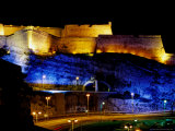 Fort Saint-Nicolas, Lit Up at Night, Marseille, France Photographie par Jean-Bernard Carillet