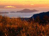 Island on Lake Puyehue, from Volcan Puyehue, Puyehue National Park, Chile Photographic Print by Aaron McCoy