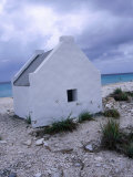 Slave Houses at Salt Mines, Bonaire, Netherlands Antilles Photographic Print by Lee Foster