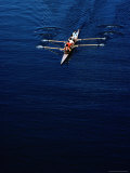 Four Man Racing Boat on Rio Valdivia, Valdivia, Los Lagos, Chile Photographie par Eric Wheater