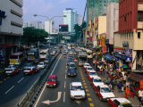 Busy Traffic on Chang Lok Street, Kuala Lumpur, Wilayah Persekutuan, Malaysia Photographic Print by Anders Blomqvist