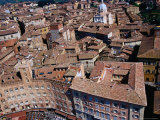 Aerial View of City from Top of Torre Del Mangia Siena, Tuscany, Italy Photographie par Glenn Beanland